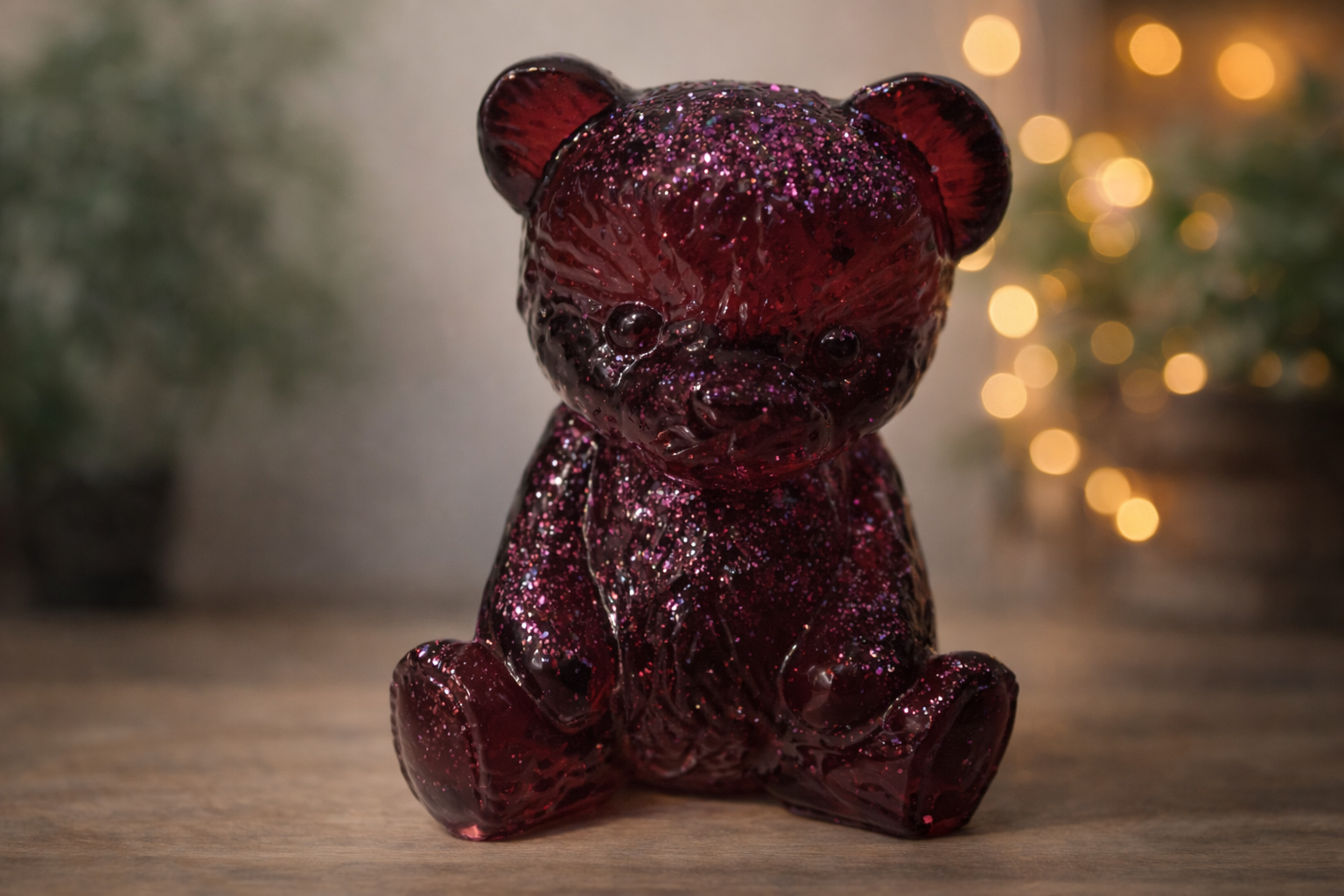 PETIT OURSON ROSE AVEC PAILLETTE